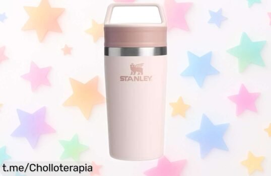 Termo café Stanley con diseño antifugas, rebajado en un super chollo que mantiene tu bebida fría 24h y caliente 4h. ¡No dejes pasar esta oportunidad y acompáñate siempre!