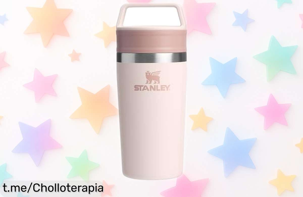 Termo café Stanley con diseño antifugas, rebajado en un super chollo que mantiene tu bebida fría 24h y caliente 4h. ¡No dejes pasar esta oportunidad y acompáñate siempre!