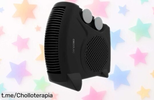 Termoventilador eléctrico Cecotec 2000W, súper chollo con precio rebajado que vuela rápido para calentar tu hogar y sentir el calor justo cuando lo necesitas. ¡No te quedes sin él!