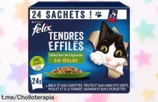 Tiernas y jugosas bolsas de Felix para gatos castrados a precio loco: dale el capricho que se merece antes de que desaparezca esta oferta única.