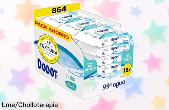 Toallitas Dodot Pure Aqua, el ofertón que protege la piel de tu bebé con un 99% agua; corre ya, ¡esta oportunidad se agota rápido!