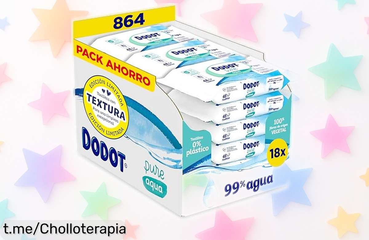 Toallitas Dodot Pure Aqua, el ofertón que protege la piel de tu bebé con un 99% agua; corre ya, ¡esta oportunidad se agota rápido!