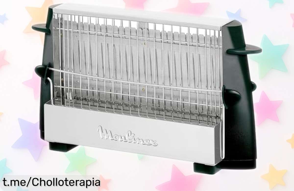 Tostador clásico Moulinex Multipan para 4 rebanadas, ¡rebajado de locura! Disfruta pan tostado perfecto cada mañana sin quemaduras, hazlo tuyo antes de que se acabe esta oferta.