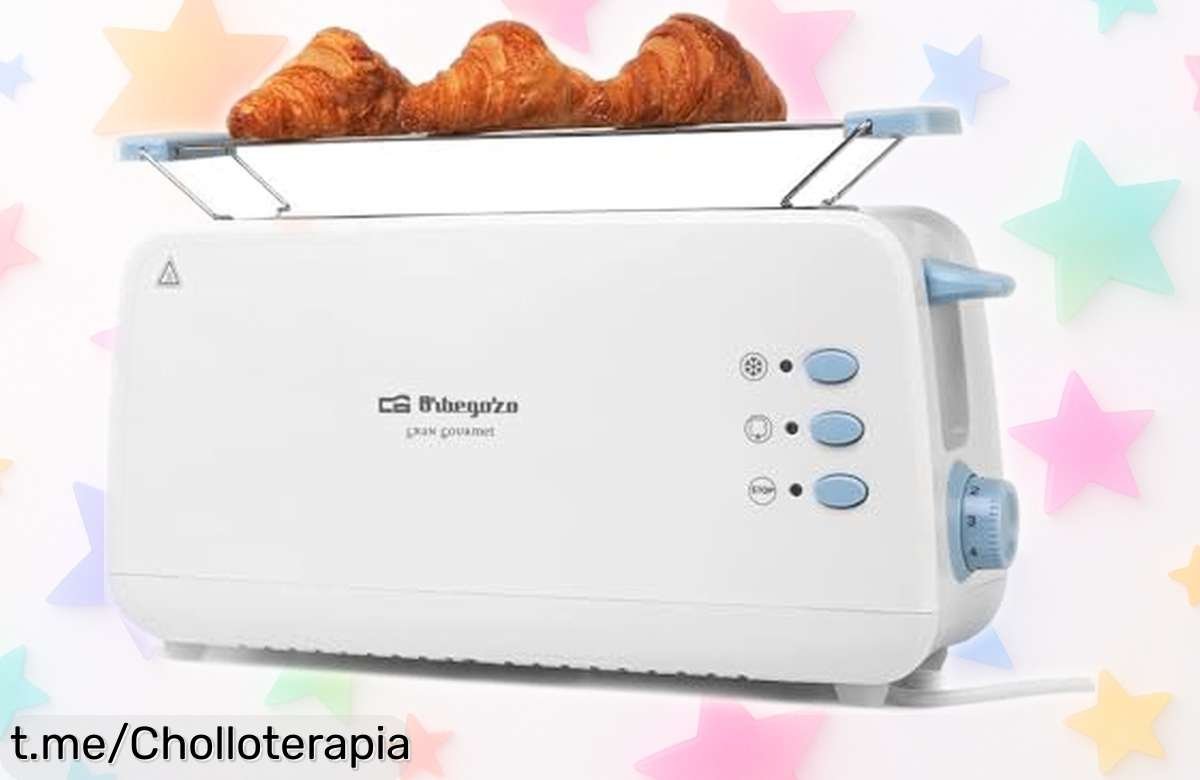 Tostadora Orbegozo de 850 W con 7 niveles y función descongelar, ¡chollo rebajado que volará pronto! Disfruta un desayuno perfecto cada día, no te quedes sin la tuya.