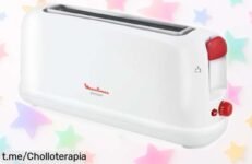 Tostadora de ranura larga Moulinex con 7 niveles de tueste a precio loco, ideal para disfrutar tus desayunos como nunca antes. ¡Aprovecha esta oferta única y hazte la vida más fácil!