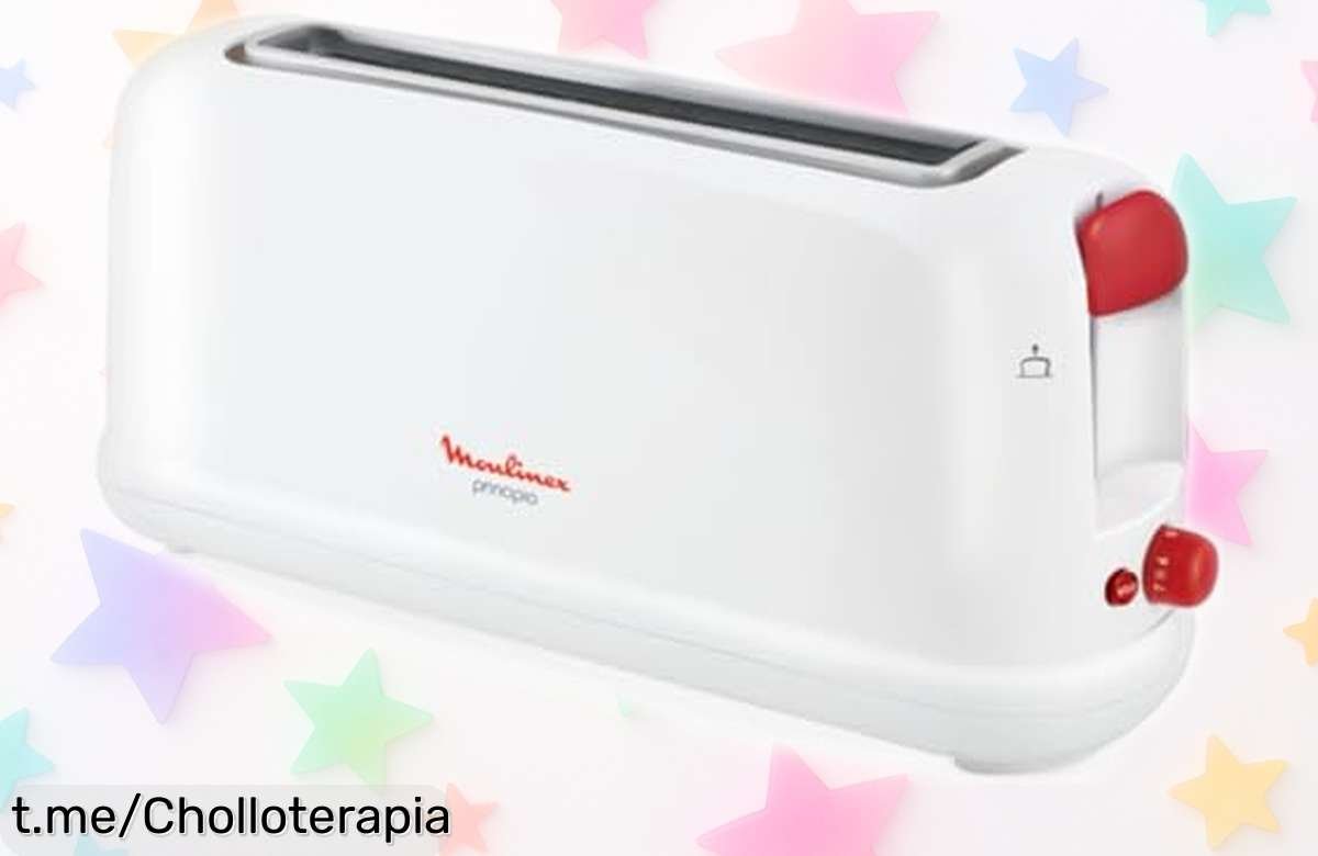 Tostadora de ranura larga Moulinex con 7 niveles de tueste a precio loco, ideal para disfrutar tus desayunos como nunca antes. ¡Aprovecha esta oferta única y hazte la vida más fácil!