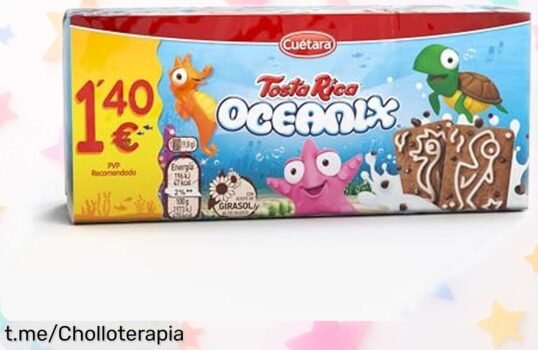 Tostas crujientes de personajes marinos, ricas en vitaminas y calcio: ¡ofertón rebajado para que tus snacks sean divertidos y saludables! ¡Corre, que vuelan!