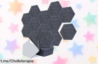 Transforma tu espacio con paneles acústicos hexagonales AGPTEK, un super chollo que te permitirá disfrutar de tranquilidad y paz ya mismo. ¡No esperes más para hacer ese rincón especial!