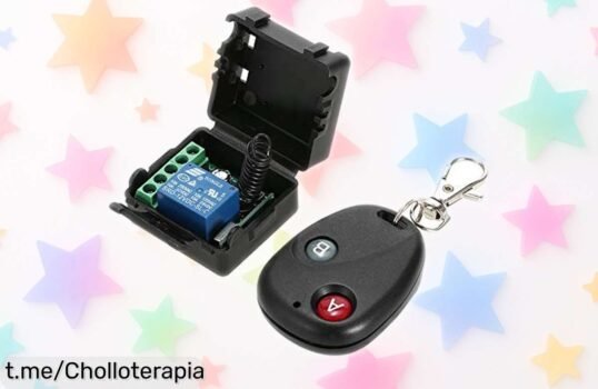 Transmisor y receptor 433 MHz compacto que controla 19 dispositivos con un solo mando, aprovechando este precio rebajado para tener todo bajo control ¡No te quedes sin el tuyo!