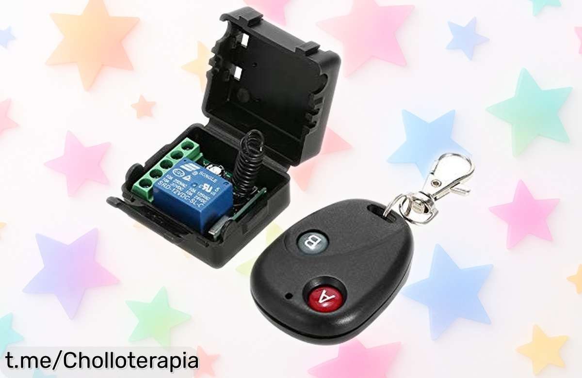 Transmisor y receptor 433 MHz compacto que controla 19 dispositivos con un solo mando, aprovechando este precio rebajado para tener todo bajo control ¡No te quedes sin el tuyo!