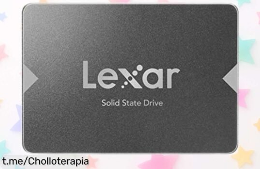 Unidad SSD Lexar rápida y potente con rebaja imperdible, haz que tu PC vuele a 520 MB/s y nunca dejes de disfrutar momentazos. ¡Date prisa antes que se disipe esta oportunidad!