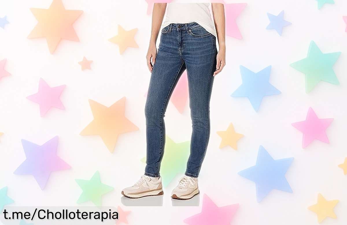 Vaqueros superceñidos de tiro alto Amazon Essentials, ¡caída de precio irresistible! Realza tu figura con esta oferta única y siéntete espectacular hoy mismo.