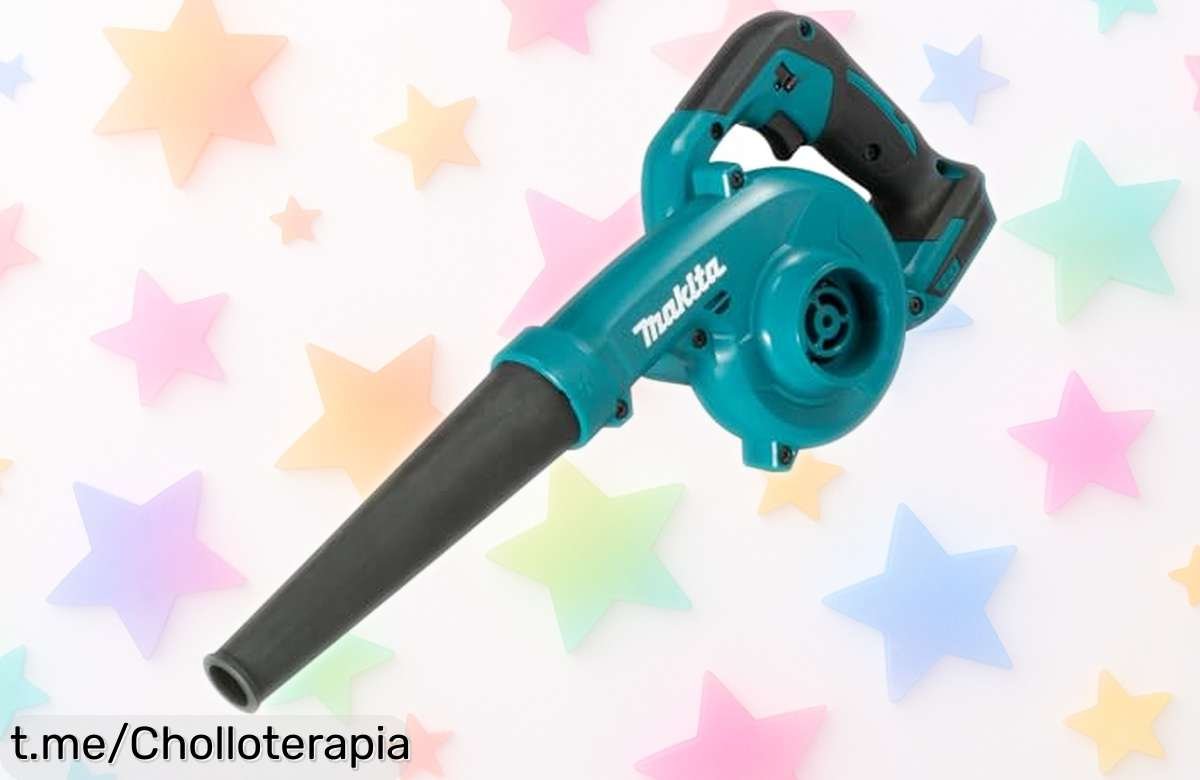 Ventilador Makita 18 V compacto y potente a un precio rebajado nunca visto, ¡aprovéchalo ya para limpiar fácil y rápido en cualquier rincón!