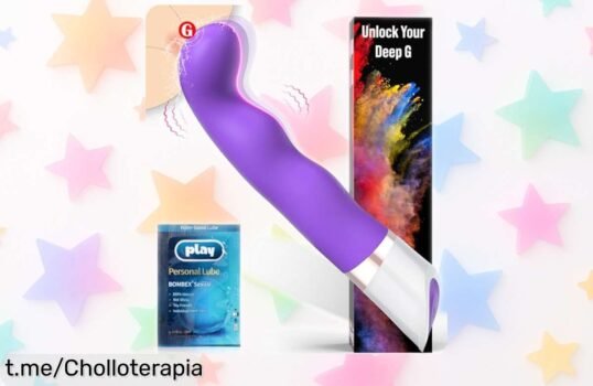 Vibrador curvo y silencioso con punta en ángulo a precio muy bajo, perfecto para tus momentos secretos. ¡No dejes pasar esta oferta limitada que te hará sentir intensa pasión!