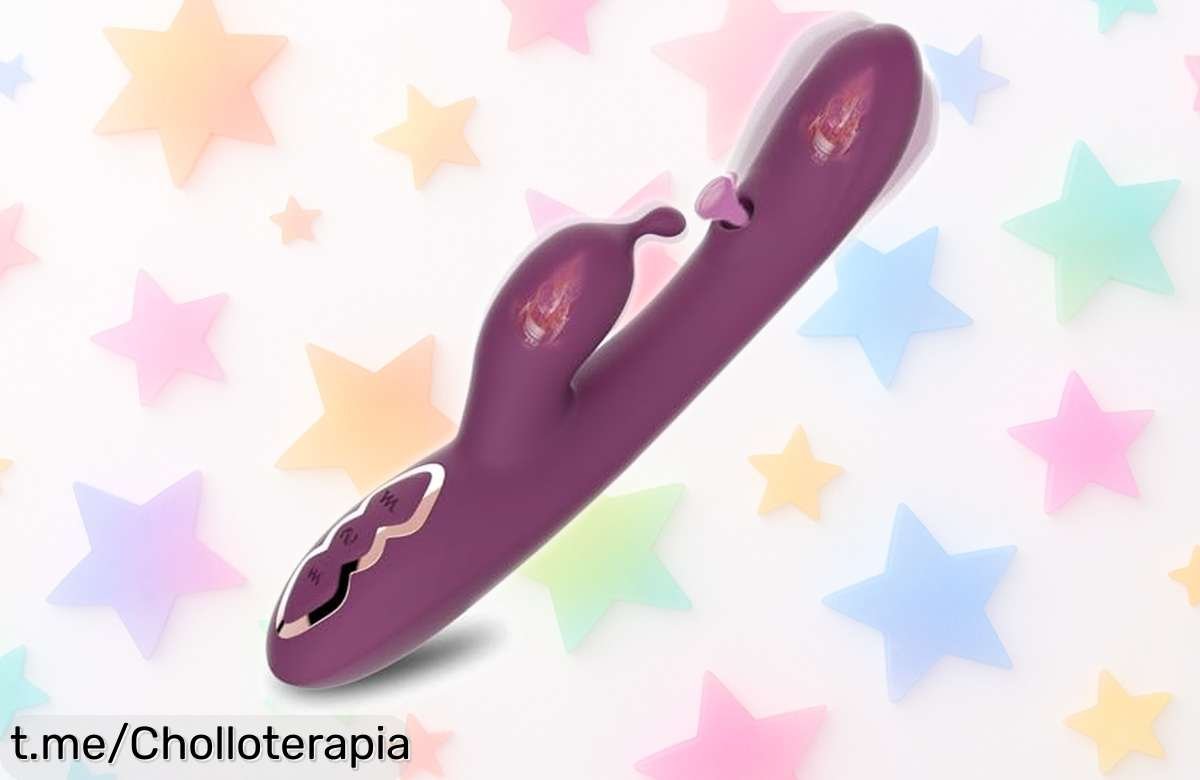 Vibrador de doble motor Tomvorks con succión potente a precio rebajado, aprovecha esta oferta única y regálate momentos inolvidables que te dejarán deseando más.