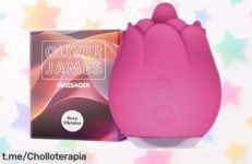 Vibrador rosa Oliver James con 10 modos de placer, ofertón limitado que te hará vibrar sin interrupciones. ¡No dejes pasar esta oportunidad única para disfrutar!