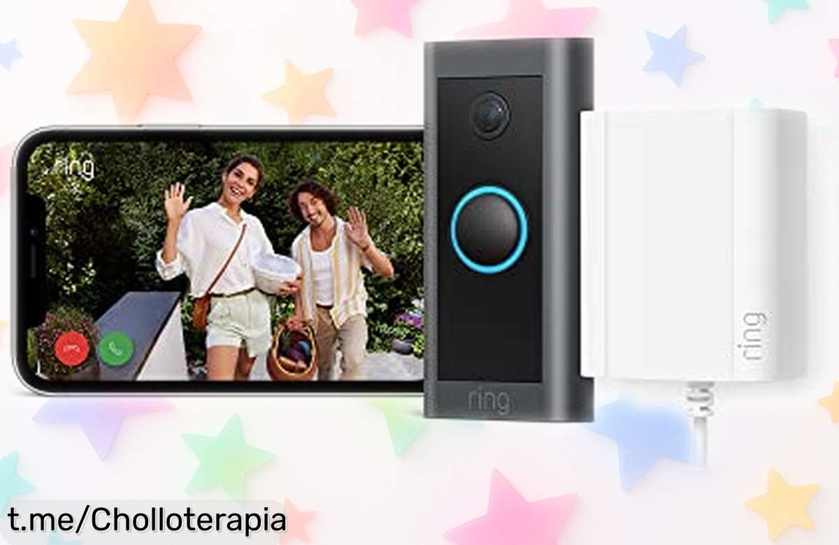 Videotimbre Ring cableado con vídeo HD 1080p a precio loco, habla en tiempo real y graba hasta 180 días. ¡No dejes pasar este super chollo para cuidar lo que amas!