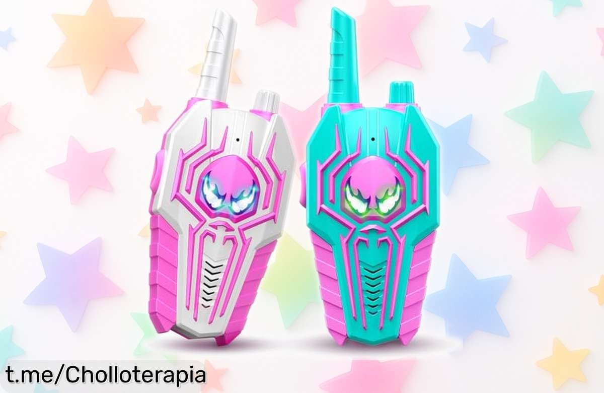 Walkie talkie resistente para niñas de 3 a 10 años, comunicación clara hasta 300 metros, ¡precio loco para que la diversión nunca se detenga!