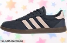 Zapatillas Adidas para mujer con diseño clásico y suela resistente a un precio rebajado; no dejes pasar este super chollo y luce siempre espectacular en cada paso.
