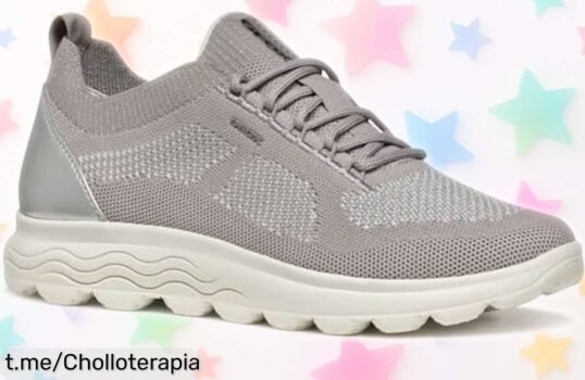 Zapatillas Geox D Spherica E en rock/silver a precio loco, un super chollo para lucir única y sentirte imparable ¡no te quedes sin las tuyas, que vuelan!