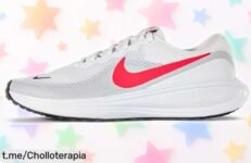Zapatillas Nike Revolution 8 con transpiración y amortiguación, ¡super chollo a precio rebajado! Corre por las tuyas antes que vuelen y siente la energía en cada paso.