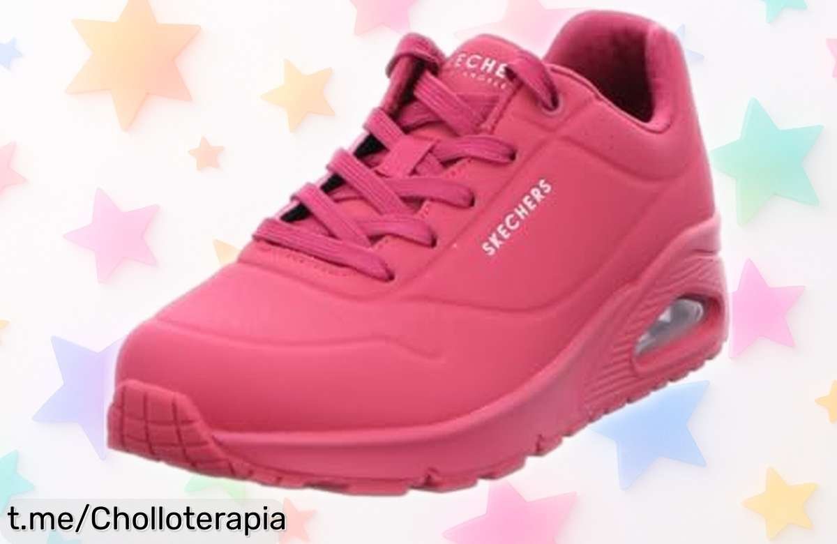 Zapatillas Skechers con tacón oculto y super espuma fresca, rebajadas a precio de ganga ¡Corre ya antes de que se agoten y haz felices a tus pies!