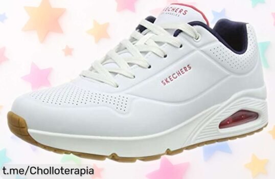 Zapatillas Skechers para hombre con suela antideslizante a precio rebajado, ¡un super chollo que volará rápido! No dejes pasar esta oportunidad única y pisa fuerte hoy mismo.