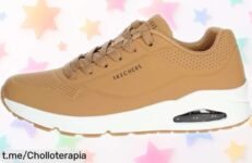 Zapatillas Skechers para hombre con suela ultra resistente y ajuste perfecto, ahora a un precio que no vas a creer: corre porque vuelan y consigue el paso seguro que mereces.
