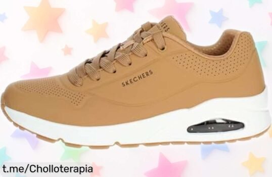 Zapatillas Skechers para hombre con suela ultra resistente y ajuste perfecto, ahora a un precio que no vas a creer: corre porque vuelan y consigue el paso seguro que mereces.