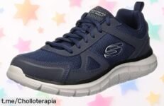 Zapatillas Skechers para hombre en azul, ¡super precio rebajado que no durará! Destaca y siéntete genial cada día, corre antes de que se agoten.