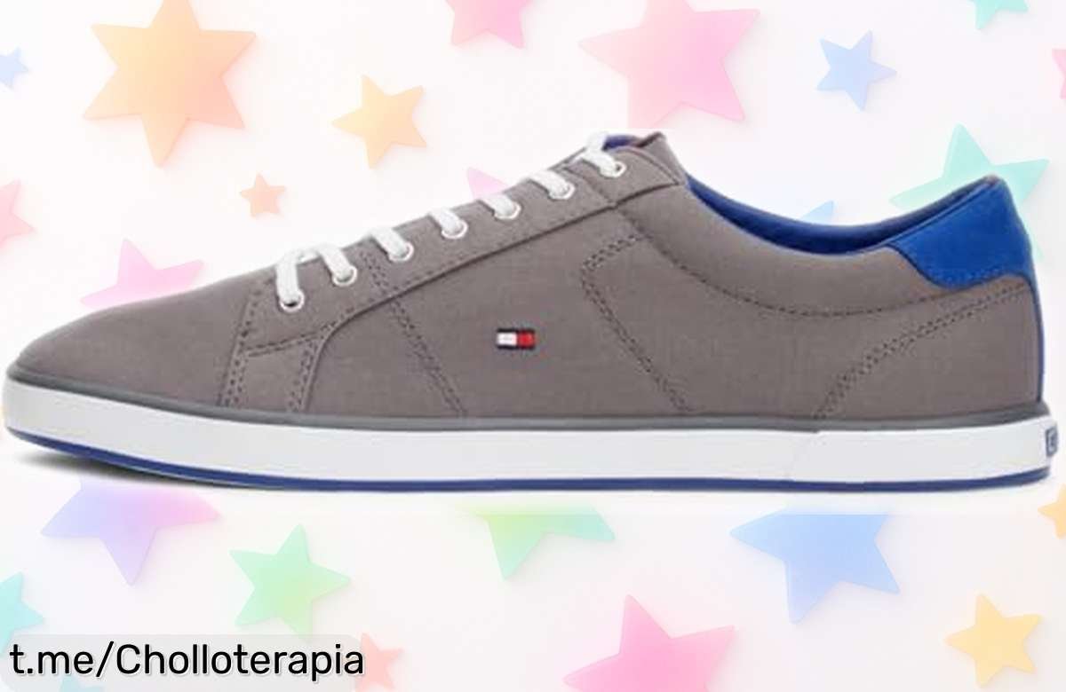 Zapatillas Tommy Hilfiger para hombre con suela vulcanizada, estilo que conquista y precio rebajado; dale ese toque único a tu look antes de que se agoten.