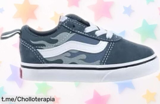 Zapatillas Vans Ward para niños, el clásico que enamora a precios rebajados. ¡No dejes escapar este súper chollo y hazlos sonreír mientras juegan!