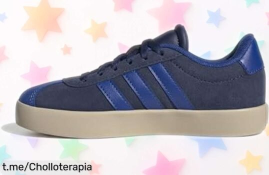 Zapatillas adidas VL Court 3.0 unisex para niños en azul royal, ahora con precio brutal. ¡No dejes escapar esta oportunidad y equipa a tus peques para que salgan a jugar!