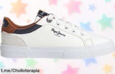 Zapatillas de piel Pepe Jeans Kenton Court blancas, un diseño único a precio rebajado que no querrás perderte. ¡Consigue las tuyas antes de que se agoten y marca la diferencia!