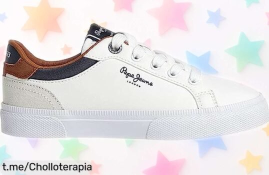 Zapatillas de piel Pepe Jeans Kenton Court blancas, un diseño único a precio rebajado que no querrás perderte. ¡Consigue las tuyas antes de que se agoten y marca la diferencia!