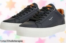 Zapatillas de piel negra Pepe Jeans, el chollazo que no puedes dejar pasar para brillar con cada paso; corre, ¡son rebajas y se agotan rápido!