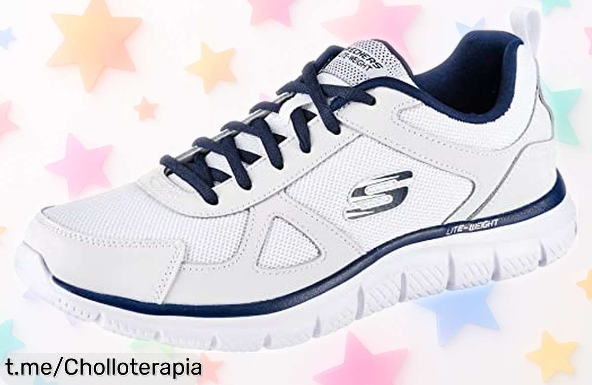 Zapatillas deportivas Skechers para hombre con descuento brutal, diseño moderno y tecnología top, perfectas para moverte con estilo. ¡No te quedes sin ellas!