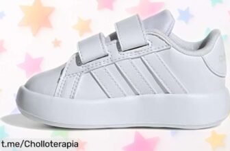 Zapatillas para bebé adidas Grand Court 2.0 a precio rebajado, ¡no pierdas la oportunidad de darle estilo y resistencia a sus primeros pasos!