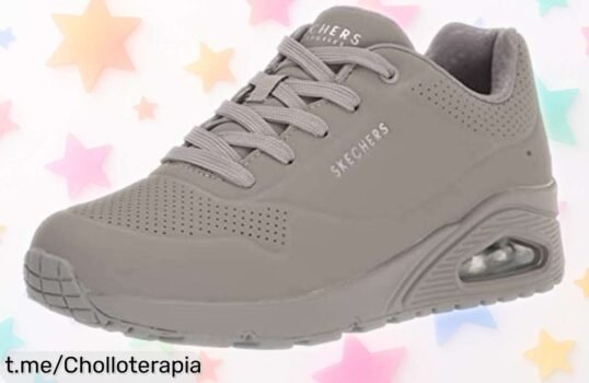 Zapatillas para mujer Skechers Uno, ¡super chollo! Suela antideslizante que te da confianza en cada paso. Precio rebajado a velocidad de luz ¡Hazte con ellas antes de que vuela la oportunidad!