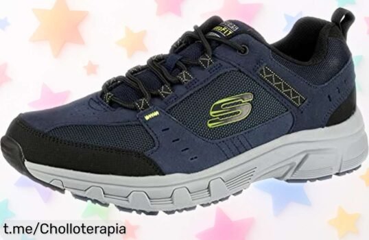 Zapatillas resistentes Skechers Oak Canyon para hombre con suela antideslizante a precio rebajado, ¡date prisa y siente la seguridad en cada paso antes de que vuelen!
