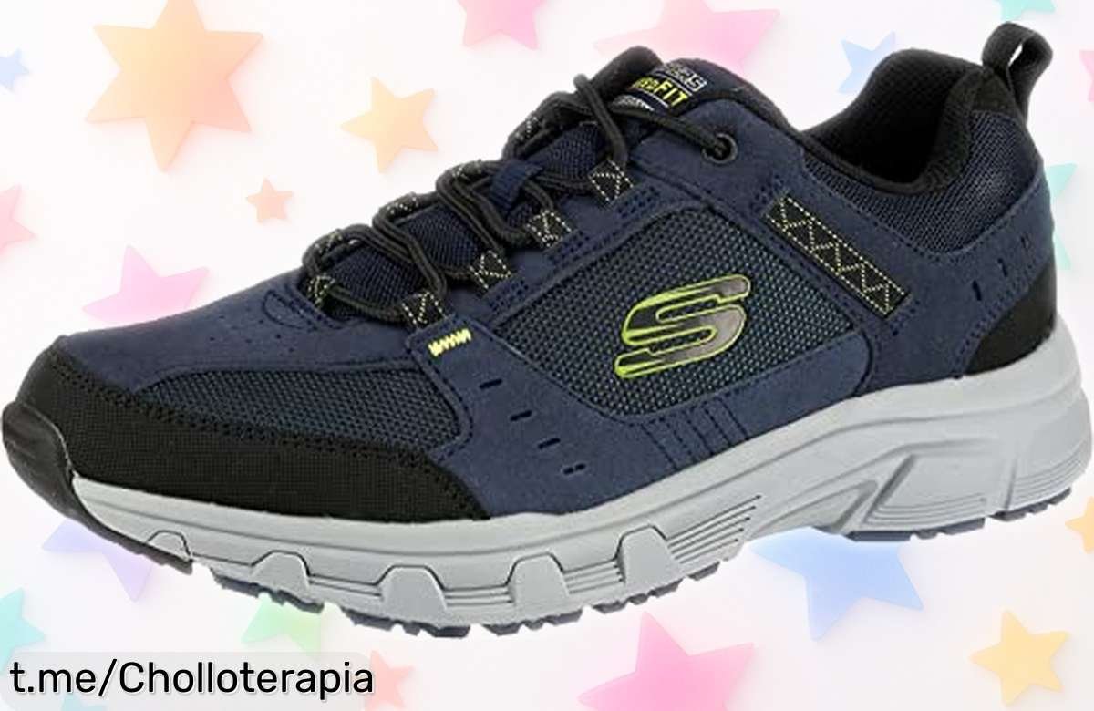 Zapatillas resistentes Skechers Oak Canyon para hombre con suela antideslizante a precio rebajado, ¡date prisa y siente la seguridad en cada paso antes de que vuelen!