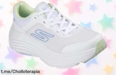 Zapatillas súper ligeras Skechers para mujer, ¡máxima amortiguación y precio rebajado increíble! Corre a conseguirlas antes de que se agoten y siente la ligereza en tus pasos.