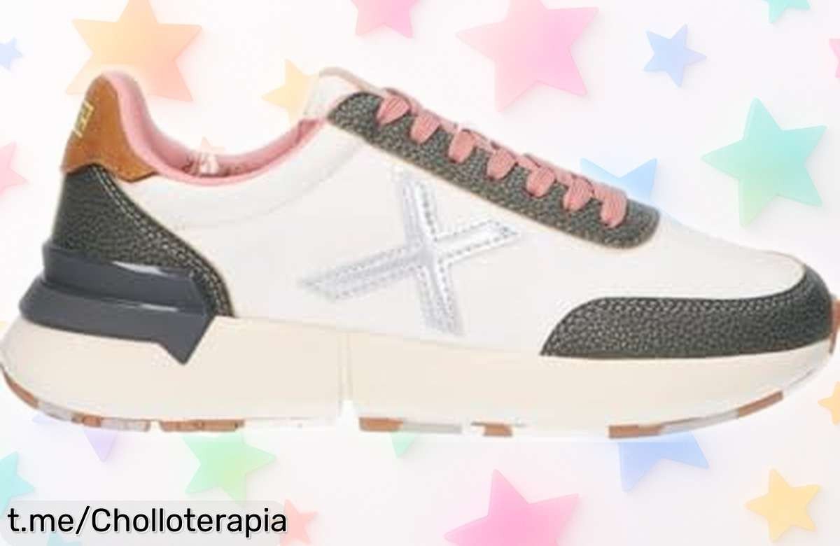 Zapatillas unisex Munich blancas, estilo urbano ¡Super chollo con caída de precio brutal! Da ese toque único a tu día y siente que nada te detiene. ¡Consígelas antes que se acaben!
