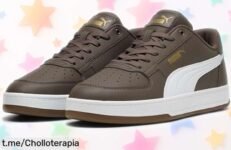 Zapatillas unisex Puma Caven en bronce y oro: ¡Super chollo a precio rebajado para caminar con estilo! Corre que vuelan, la confianza al andar está a solo un paso.
