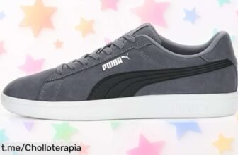 Zapatillas unisex Puma Smash con estilo moderno a precio rebajado, ¡un ofertón que hará lucir tu look top en cada paso! No dejes escapar esta oportunidad única.