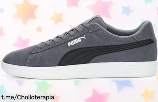 Zapatillas unisex Puma Smash con estilo moderno a precio rebajado, ¡un ofertón que hará lucir tu look top en cada paso! No dejes escapar esta oportunidad única.