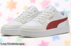 Zapatillas unisex Puma WhiteRed con suela antideslizante a precio rebajado, corre ya por las tuyas y siente la energía en cada paso de esta oferta que no se repite.