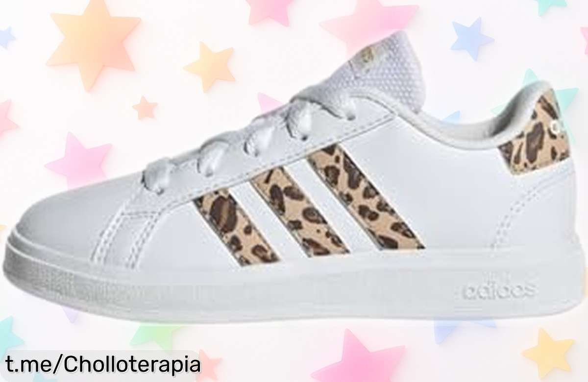 Zapatillas unisex adidas Grand Court para niños con descuento brutal y diseño atemporal: ¡viste sus pasos de estilo antes de que se agoten!