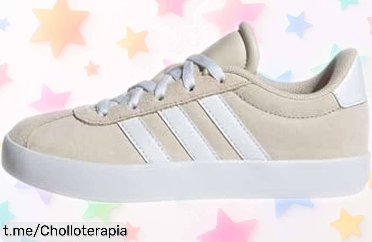 Zapatillas unisex adidas para niños en diseño atemporal y con amortiguación extra, super chollo a precio rebajado que no te puedes perder ¡apresúrate antes de que vuelen!