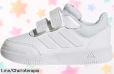 Zapatillas unisex para bebé adidas Tensaur, resistentes y fáciles de poner: ¡aprovecha este super chollo antes que se agote y haz que cada pasito sea especial!